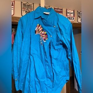 Size small Dakota rodeo vintage button down shirt